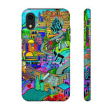 Vibrant Phone Case with Cityscape Design, Ideal for Travelers, Gift for Birthdays, Art Lovers, Festivals, Eco-Friendly Accessories