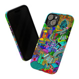 Vibrant Phone Case with Cityscape Design, Ideal for Travelers, Gift for Birthdays, Art Lovers, Festivals, Eco-Friendly Accessories