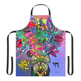 Vibrant Art Apron with 5-Color Straps, Unique Kitchen Gift, Creative Cooking Accessory, Fun Chef Apron, Art-Inspired Culinary Wear