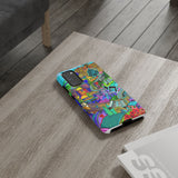 Vibrant Phone Case with Cityscape Design, Ideal for Travelers, Gift for Birthdays, Art Lovers, Festivals, Eco-Friendly Accessories