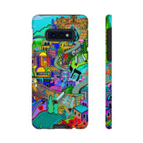 Vibrant Phone Case with Cityscape Design, Ideal for Travelers, Gift for Birthdays, Art Lovers, Festivals, Eco-Friendly Accessories