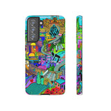 Vibrant Phone Case with Cityscape Design, Ideal for Travelers, Gift for Birthdays, Art Lovers, Festivals, Eco-Friendly Accessories