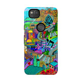 Vibrant Phone Case with Cityscape Design, Ideal for Travelers, Gift for Birthdays, Art Lovers, Festivals, Eco-Friendly Accessories