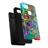 Vibrant Phone Case with Cityscape Design, Ideal for Travelers, Gift for Birthdays, Art Lovers, Festivals, Eco-Friendly Accessories
