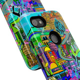 Vibrant Phone Case with Cityscape Design, Ideal for Travelers, Gift for Birthdays, Art Lovers, Festivals, Eco-Friendly Accessories