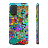 Vibrant Phone Case with Cityscape Design, Ideal for Travelers, Gift for Birthdays, Art Lovers, Festivals, Eco-Friendly Accessories