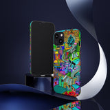 Vibrant Phone Case with Cityscape Design, Ideal for Travelers, Gift for Birthdays, Art Lovers, Festivals, Eco-Friendly Accessories