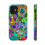 Vibrant Phone Case with Cityscape Design, Ideal for Travelers, Gift for Birthdays, Art Lovers, Festivals, Eco-Friendly Accessories