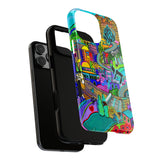 Vibrant Phone Case with Cityscape Design, Ideal for Travelers, Gift for Birthdays, Art Lovers, Festivals, Eco-Friendly Accessories
