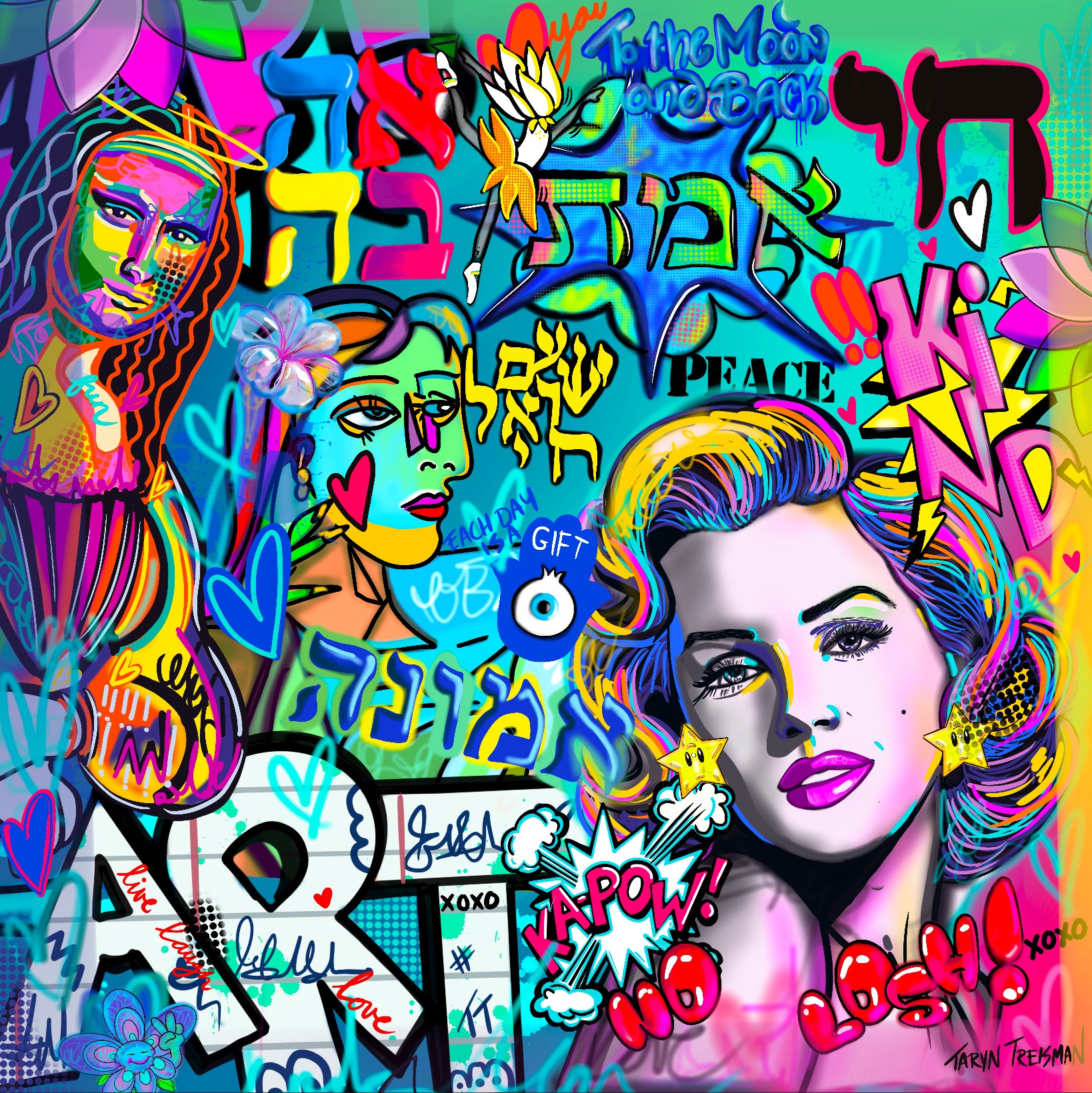 Judaic Pop Art print