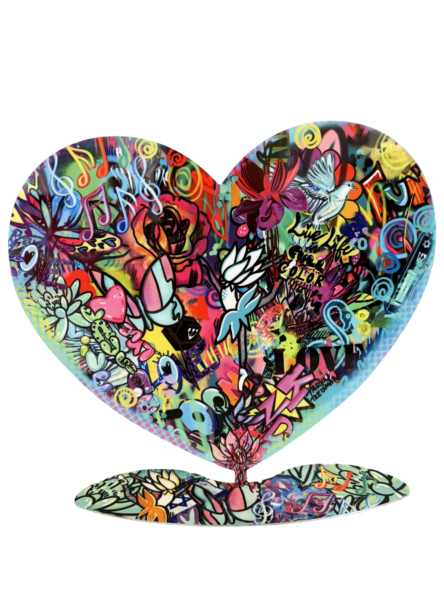 Heart on stand: Dancing heart