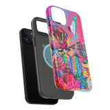 Graffiti Floral Magnetic Phone Case — Impact‑Resistant iPhone Cover