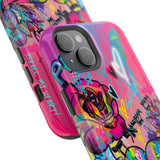 Graffiti Floral Magnetic Phone Case — Impact‑Resistant iPhone Cover
