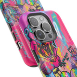 Graffiti Floral Magnetic Phone Case — Impact‑Resistant iPhone Cover