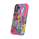 Graffiti Floral Magnetic Phone Case — Impact‑Resistant iPhone Cover