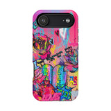 Graffiti Floral Magnetic Phone Case — Impact‑Resistant iPhone Cover