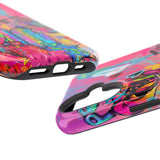 Graffiti Floral Magnetic Phone Case — Impact‑Resistant iPhone Cover