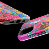 Graffiti Floral Magnetic Phone Case — Impact‑Resistant iPhone Cover