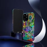 Vibrant Phone Case with Cityscape Design, Ideal for Travelers, Gift for Birthdays, Art Lovers, Festivals, Eco-Friendly Accessories