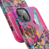 Graffiti Floral Magnetic Phone Case — Impact‑Resistant iPhone Cover