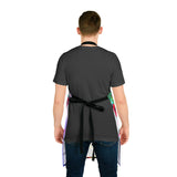 Vibrant Art Apron with 5-Color Straps, Unique Kitchen Gift, Creative Cooking Accessory, Fun Chef Apron, Art-Inspired Culinary Wear