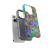 Vibrant Phone Case with Cityscape Design, Ideal for Travelers, Gift for Birthdays, Art Lovers, Festivals, Eco-Friendly Accessories
