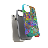 Vibrant Phone Case with Cityscape Design, Ideal for Travelers, Gift for Birthdays, Art Lovers, Festivals, Eco-Friendly Accessories