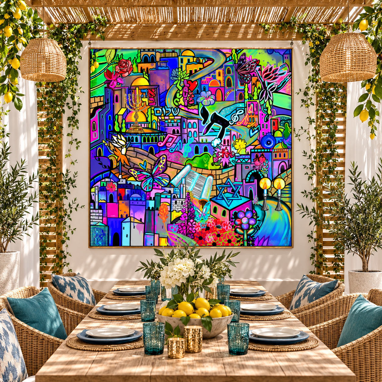 150cm by 150cm waterproof  sukkah vinyl