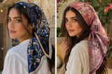 Blue Chai Silky Scarf