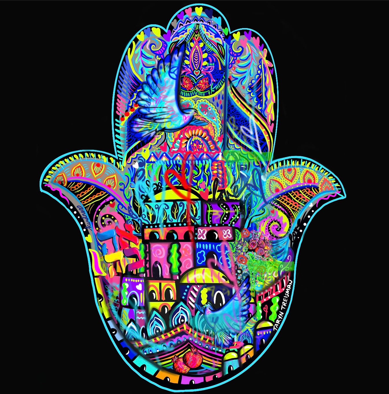 Hamsa of Light – Jerusalem in Full Color