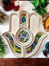 Hamsa Ceramic Serving platter