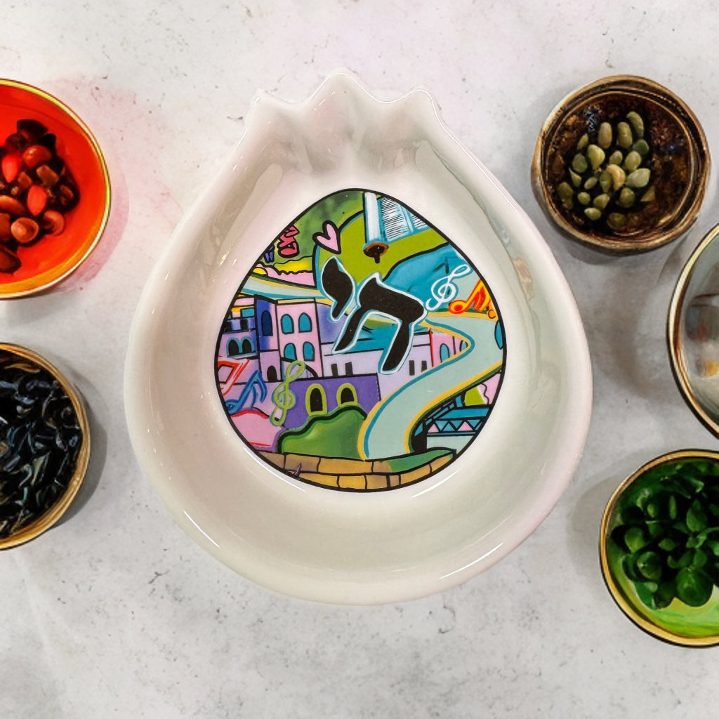 Hamsa Ceramic Serving platter